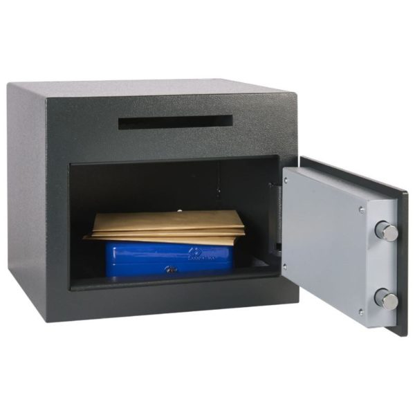 Coffre-fort tirelire Chubbsafes Sigma Deposit 30 K ouvert